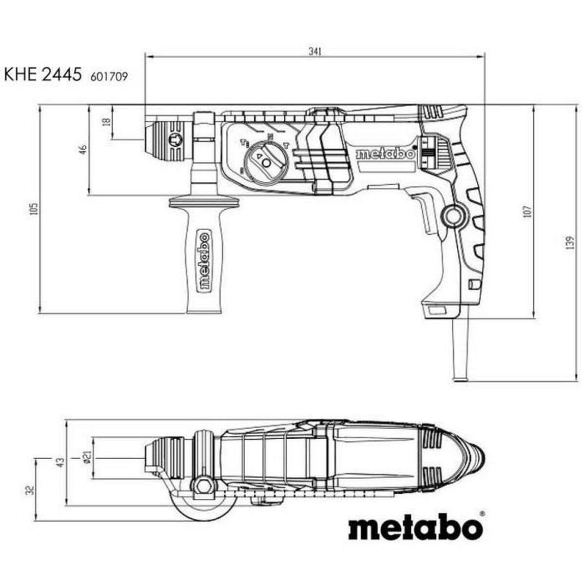 Perforeeriv haamer Metabo 601709500 800 W